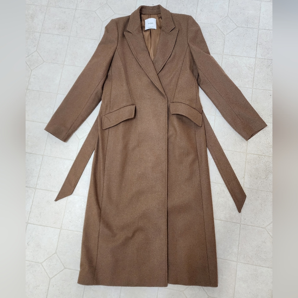 Mango Belted Wool Coat